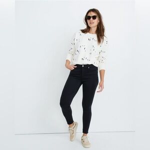 Madewell 9" Mid-Rise Skinny‎ Jeans in Lunar Wash TENCEL™ Denim Edition Size 28